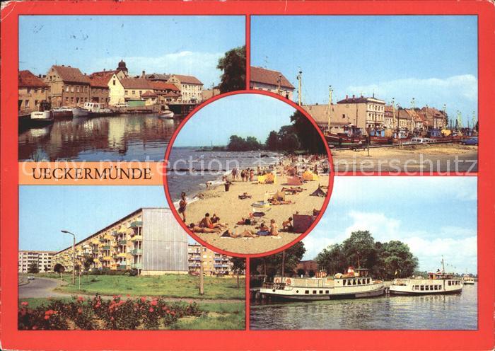 Ueckermuende Mecklenburg Vorpommern Hafen Neubauten Neuendorfer Strasse Strand