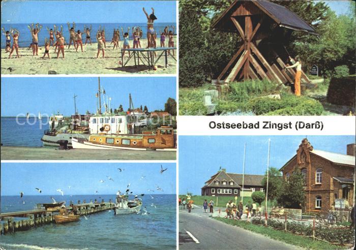 Zingst Ostseebad Darss Strandgymnastik Hafen Zingststrom Glockenstuhl