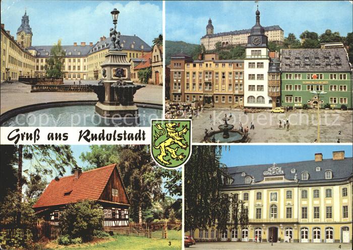 Rudolstadt Marktplatz Schloss Heidecksburg Volkskundemuseum