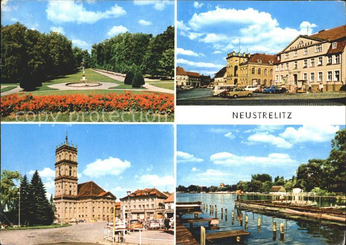 Neustrelitz Stadtpark Rathaus Marktplatz Stadtkirche