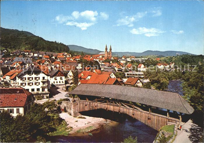 Forbach Baden Murgtal Holzbruecke