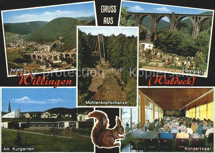 Willingen Sauerland Muehlenkopfschanze Golfplatz Kurgarten Totale