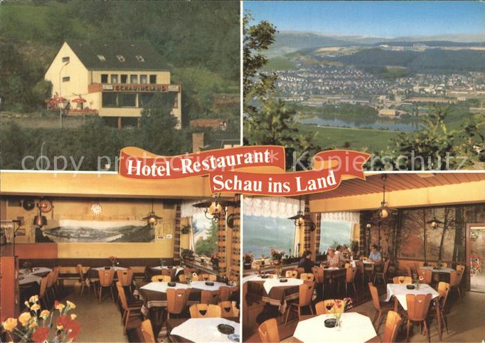 BERNKASTEL-KUES Berncastel Rheinland-Pfalz Hotel Restaurant Schau ins Land