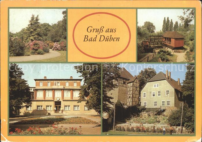 Dueben Bad Eisenmoorbad Kurpark Schiffmuehle Burgbuehne