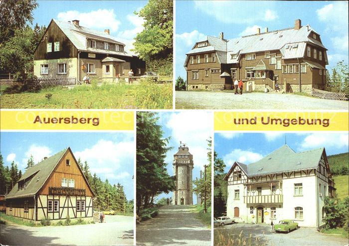Auersberg Wildenthal Aussichtsturm Haeuser