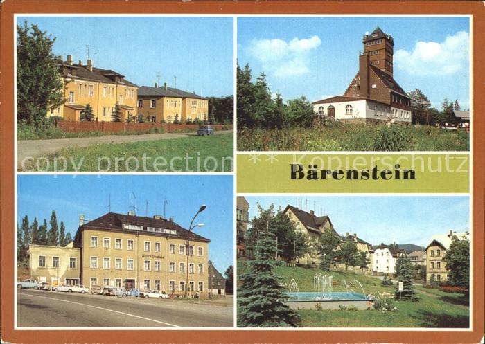 Baerenstein Annaberg-Buchholz HO Gaststaette Baerenstein FDGB Vertragshaus