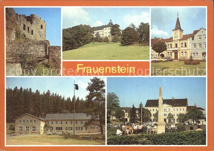 Frauenstein Brand-Erbisdorf Burgruine Schloss Rathaus Ferienheim Kummermuehle Di