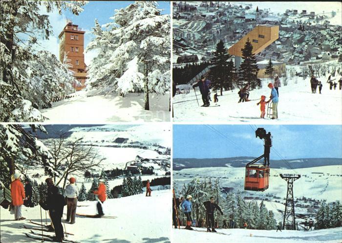 Oberwiesenthal Erzgebirge Fichtelberg Sprungschanze Schwebebahn