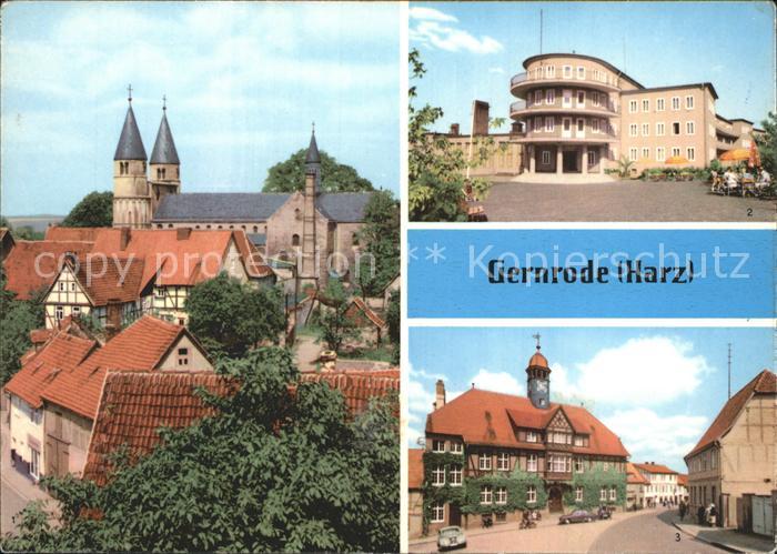 Gernrode Harz Spittelplatz FDGB Erholungsheim Fritz Heckert Rathaus