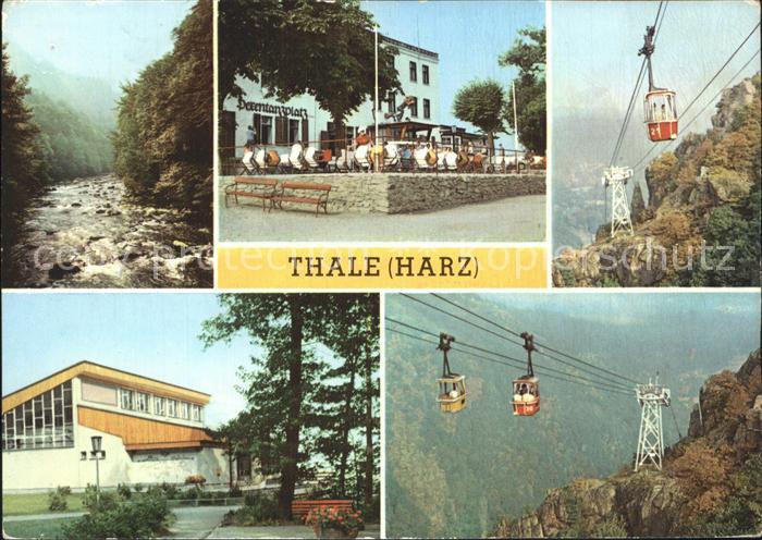 Thale Harz Bodetal Hexentanzplatz Bergstation Schwebebahn
