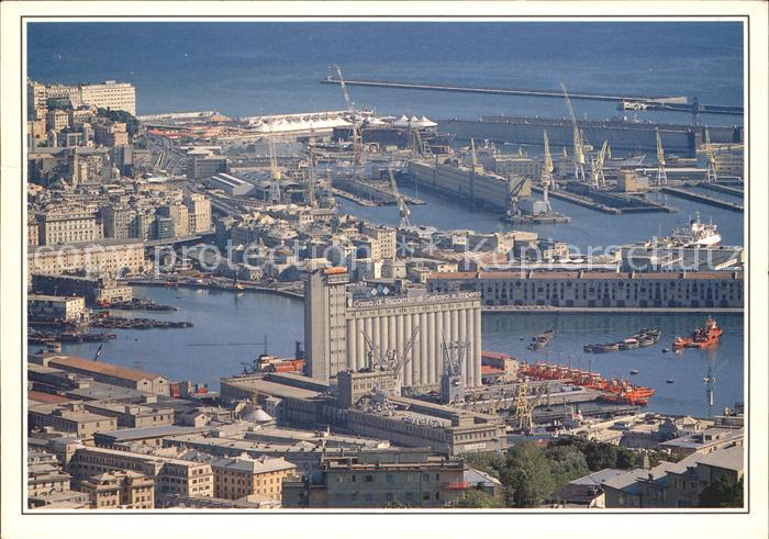 Genova Genua Liguria Panorama Hafen