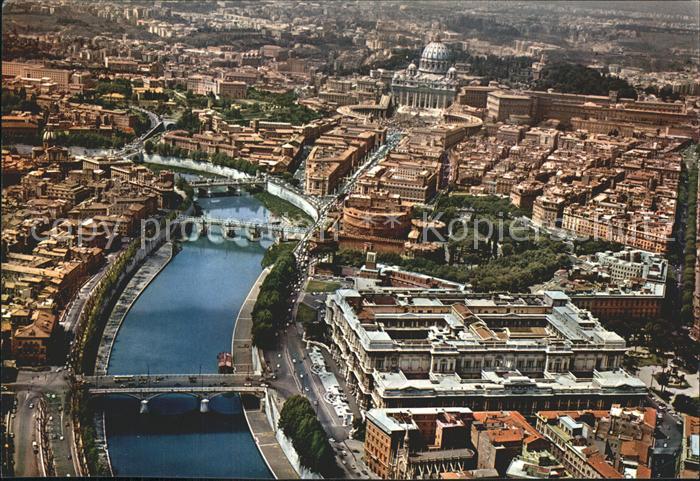 Roma Rom Panorama Engelburg Petersdom
