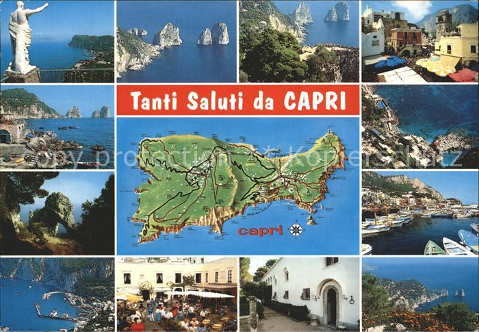Capri Hafen Meer Statue