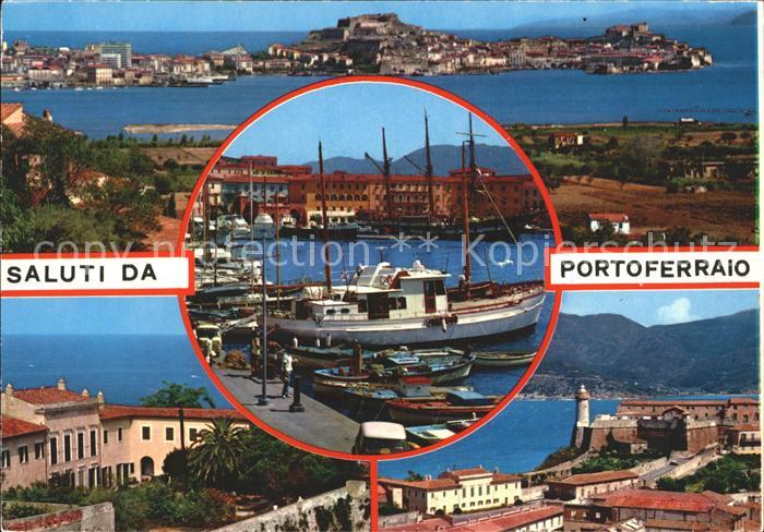 Portoferraio Toscana Isola Elba Hafen Ansichten