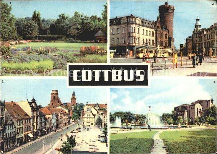 Cottbus Blechenpark Altmarkt Ernst Th?lmann Platz Schillerplatz
