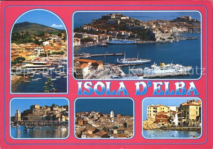 Isola d Elba Strand Schiffe Ortsansichten