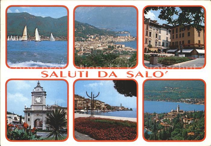 Salo Lago di Garda See Segelboote Kirche Strandpromenade