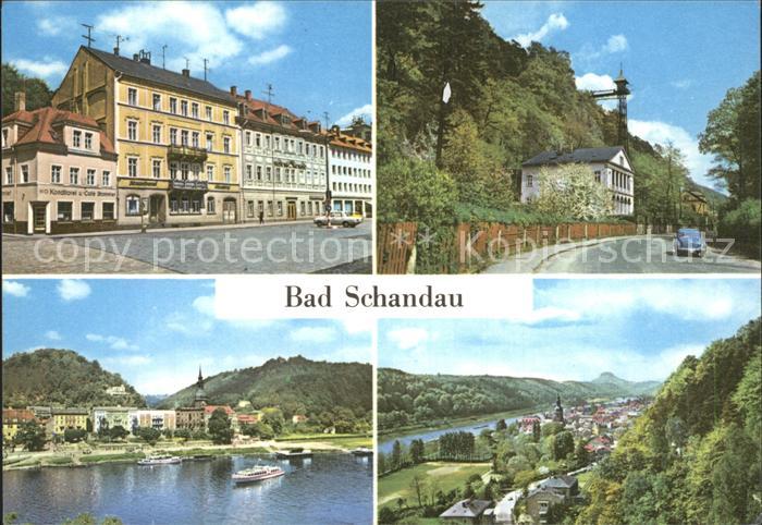 Bad Schandau Markt Personenaufzug Ostrau Elbansicht