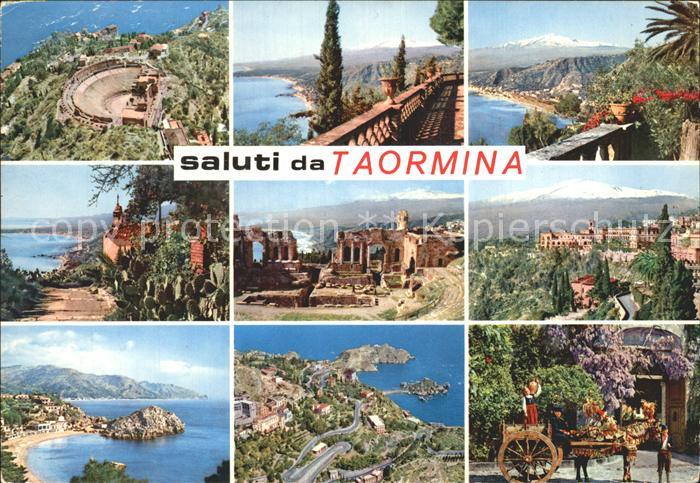 Taormina Sizilien Teilansichten Ruine