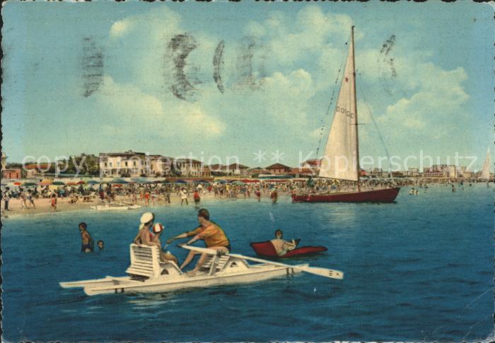 Miramare di Rimini  Boot Segelboot Strand