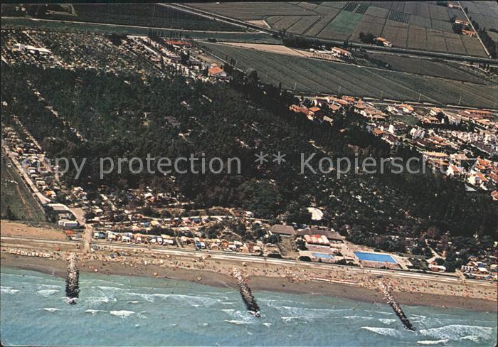 Porto Santa Margherita Fliegeraufnahme Camping San Francesco