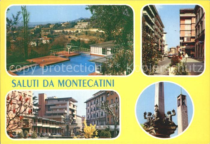 Montecatini Alto Schwimmbad Turm Brunnen