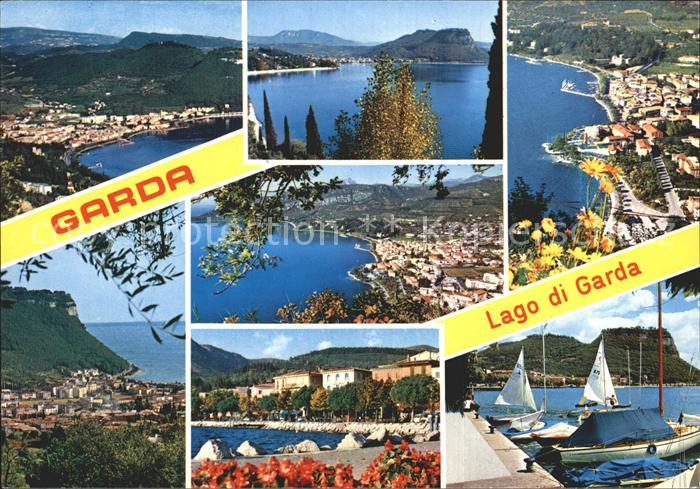 Garda Lago di Garda Hafen Segelboot Teilansichten