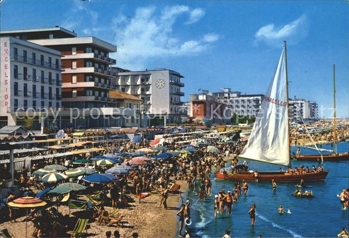 Cattolica Rimini Hotel Segelboot Strand