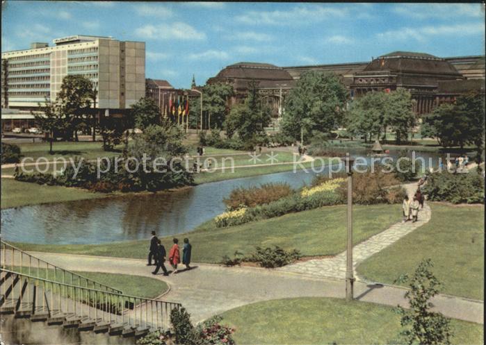LEIPZIG Sachsen Schwanenteich Hotel Stadt Leipzig Hauptbahnhof
