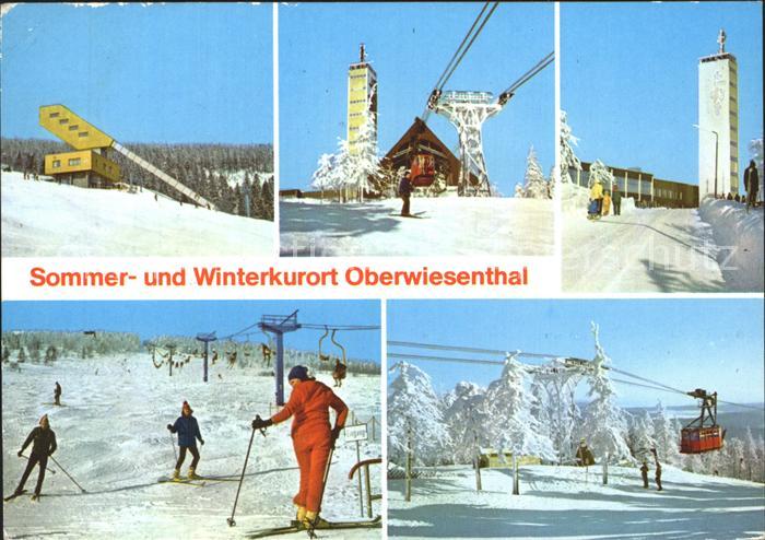 Oberwiesenthal Erzgebirge Sprungschanze Bergstation Seilbahn Aussichtsturm Sesse