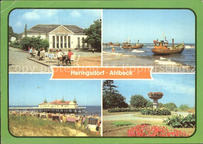 Heringsdorf Ostseebad Usedom Kulturhaus Ahlbeck Strand Seebruecke
