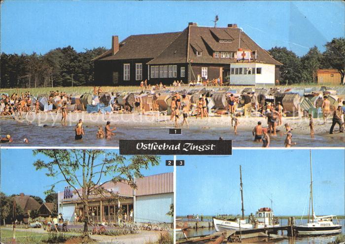 Zingst Ostseebad HO Gaststaette Kurhaus HO-Kaufhalle Hafen