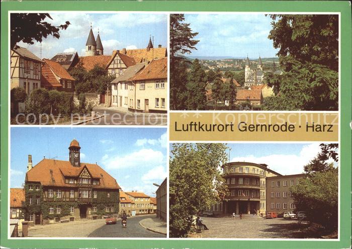 Gernrode Harz Spittelplatz Bad Suderode Rathaus Erholungsheim Fritz Heckert