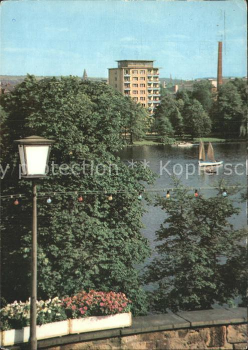 Karl-Marx-Stadt Schlossteich Hochhaus