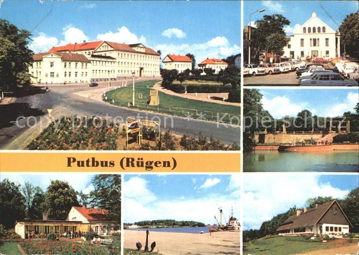 Putbus Ruegen Ernst-Thaelmann-Platz KG Rosencafe Hafen Lauterbach Theater