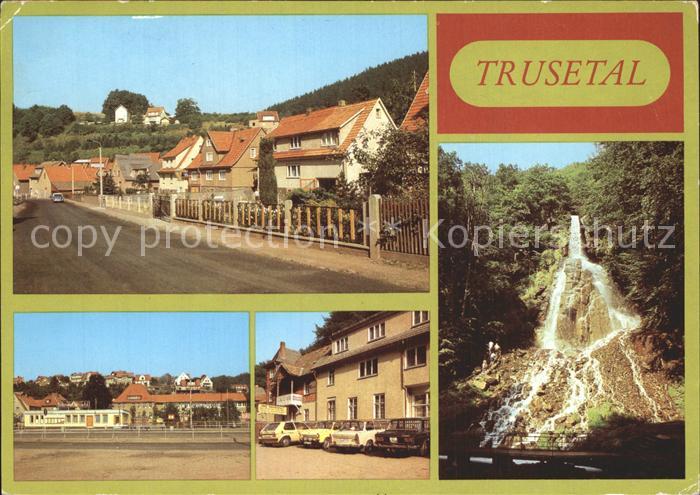 Trusetal Eisensteinstrasse HO-Gaststaette Wasserfall Wasserfall