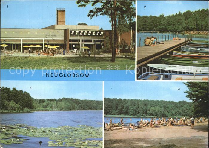 Neuglobsow Erholungsheim Steichlin Bootsanlegestelle Steichlinsee Dagow See