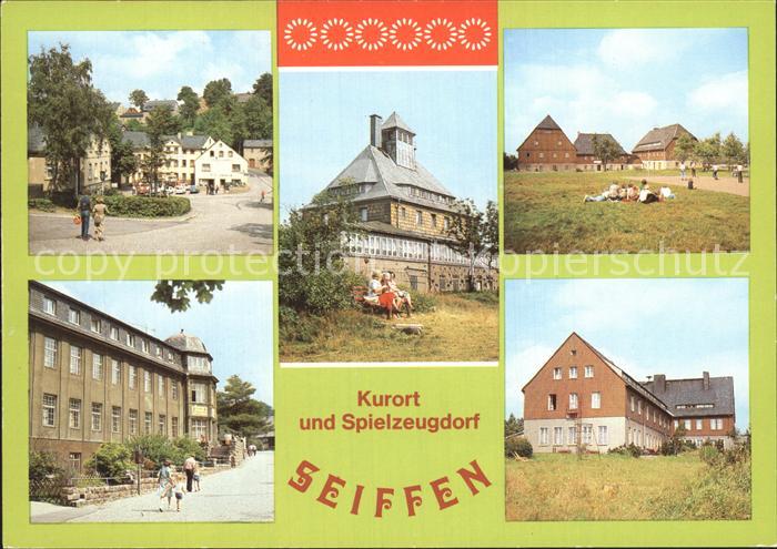 Seiffen Erzgebirge Gaststaette Buntes Haus Spielzeugmuseum Erholungsheim Bad Ein