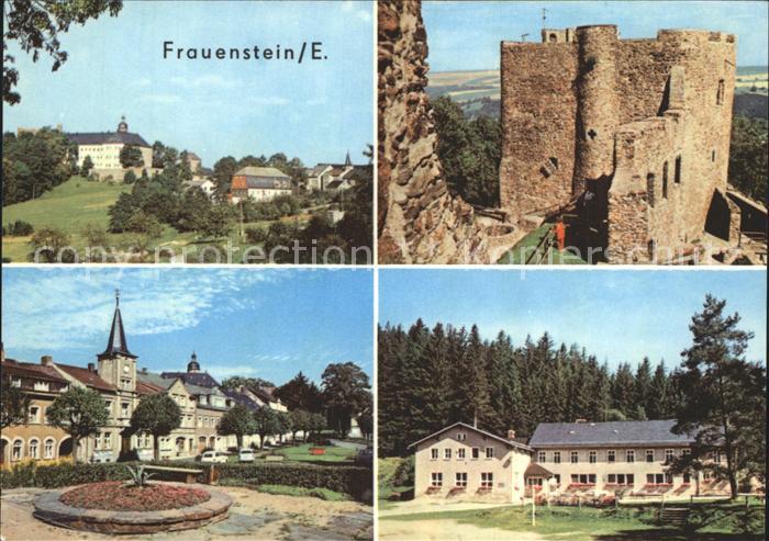 Frauenstein Sachsen Schloss Burgruine Rathaus Platz des Friedens