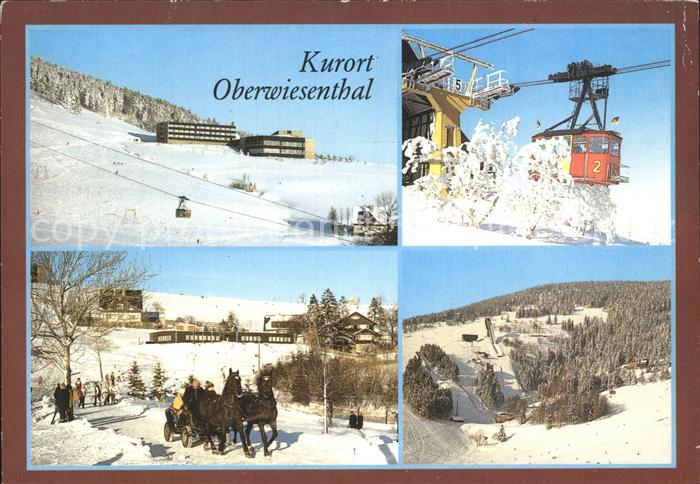 Oberwiesenthal Erzgebirge Jugendtouristenhotel Seilbahn Sprungschanzen