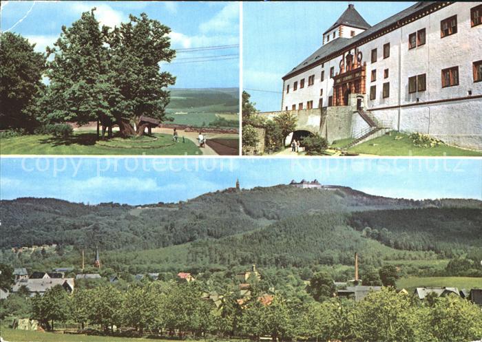 Augustusburg Schlosslinde Nordportal Schloss