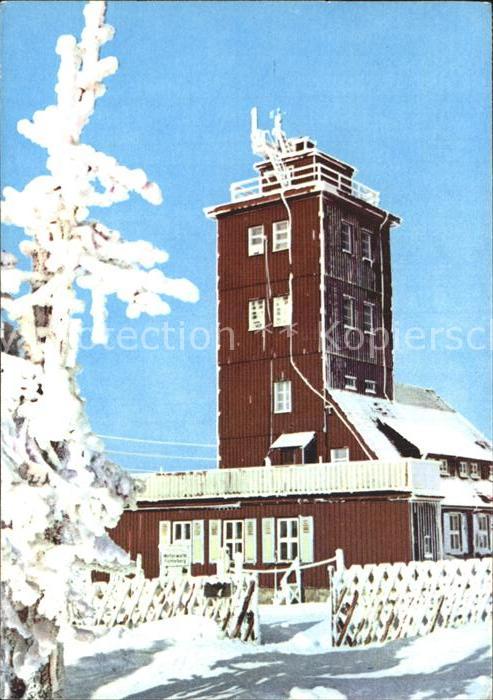 Oberwiesenthal Erzgebirge Wetterwarte Fichtelberg