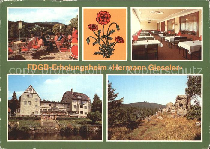 Schierke Harz FDGB Erholungsheim Hermann Gieseler