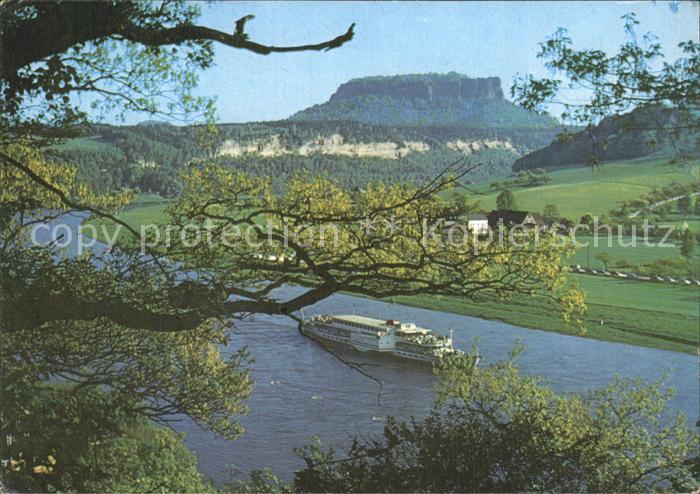 Rathen Saechsische Schweiz mit Lilienstein