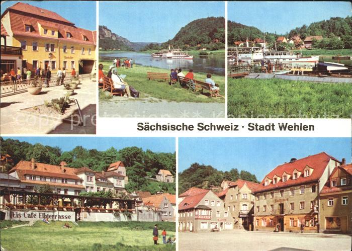 Wehlen Sachsen Karl-Marx-Platz Elbterrasse Faehre