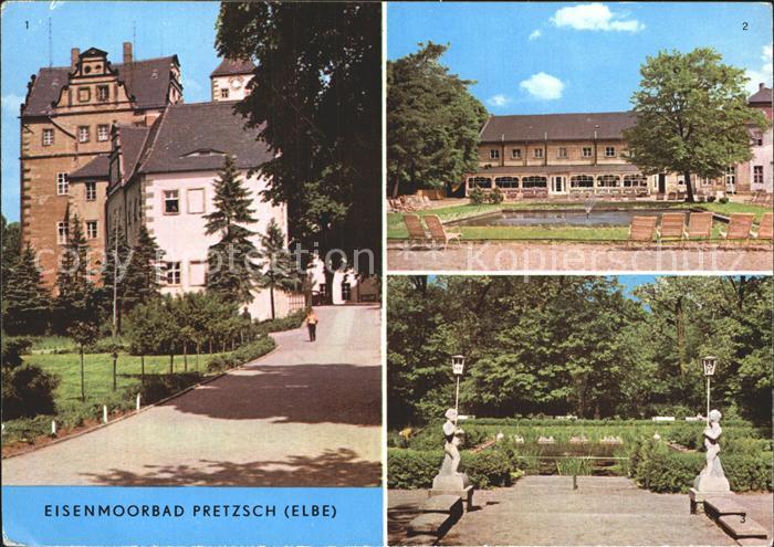 Pretzsch Elbe Eisenmoorbad Schloss jetzt Kinderheim Kulturhaus Kuranlagen