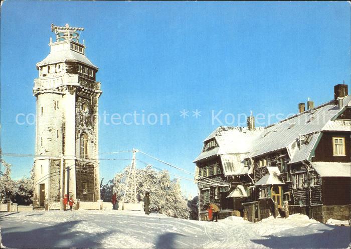 Auersberg Wildenthal tief verschneit