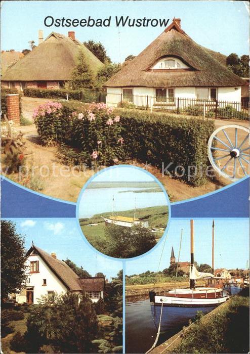 Wustrow Ostseebad Neue Strasse Hafen Reetdachhaeuser