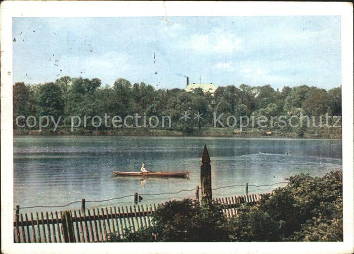 Zwickau Sachsen Schwanenteich mit Konzerthaus Schwanenschloss