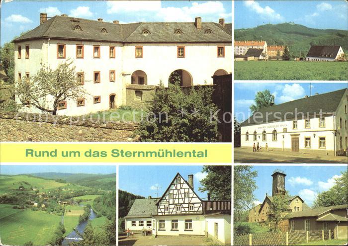 Augustusburg Schloss Blick vom Kunnerstein Restaurant Sternmuehle